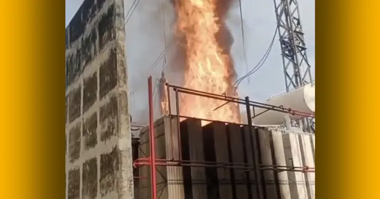 ট্রান্সফরমারে আগুন